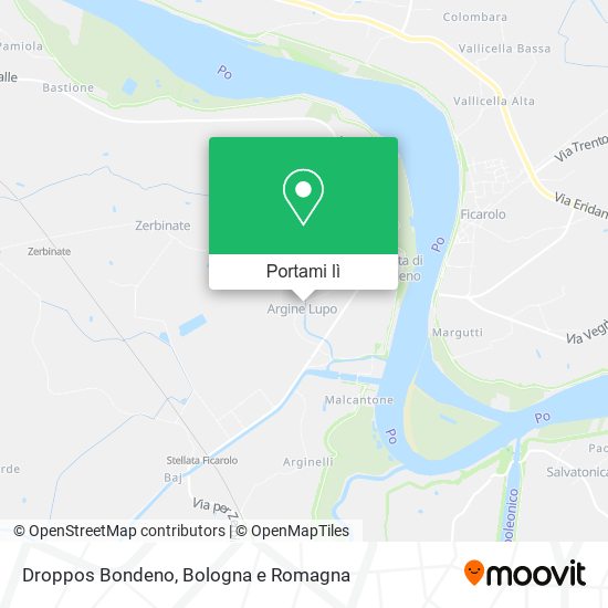 Mappa Droppos Bondeno