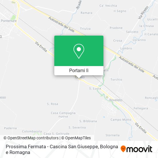 Mappa Prossima Fermata - Cascina San Giuseppe