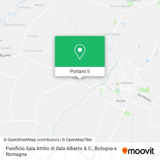 Mappa Panificio Sala Attilio di Sala Alberto & C.