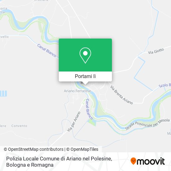 Mappa Polizia Locale Comune di Ariano nel Polesine