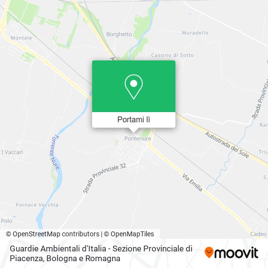 Mappa Guardie Ambientali d'Italia - Sezione Provinciale di Piacenza