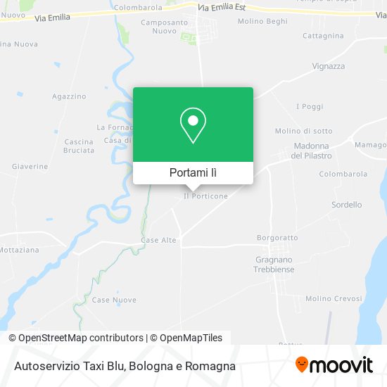 Mappa Autoservizio Taxi Blu