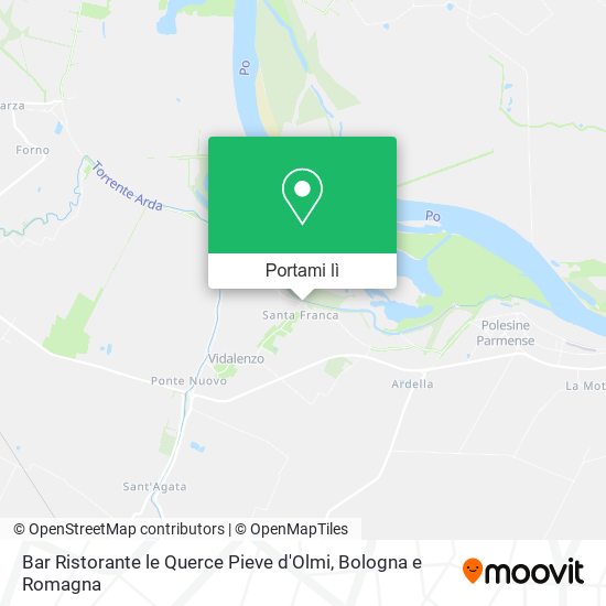 Mappa Bar Ristorante le Querce Pieve d'Olmi