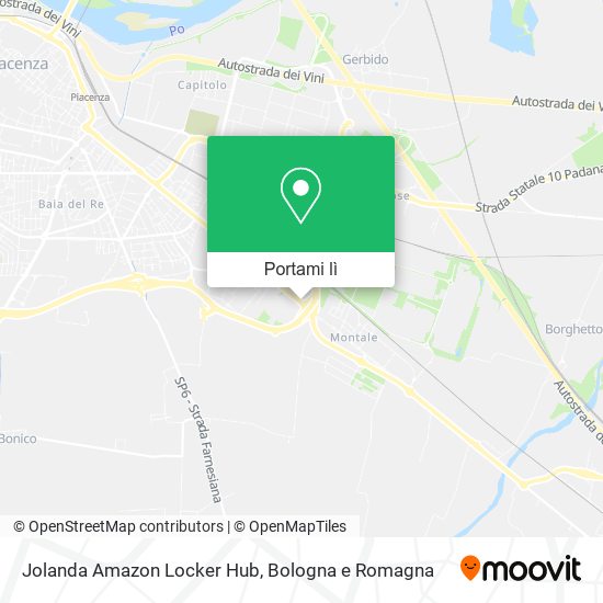 Mappa Jolanda Amazon Locker Hub