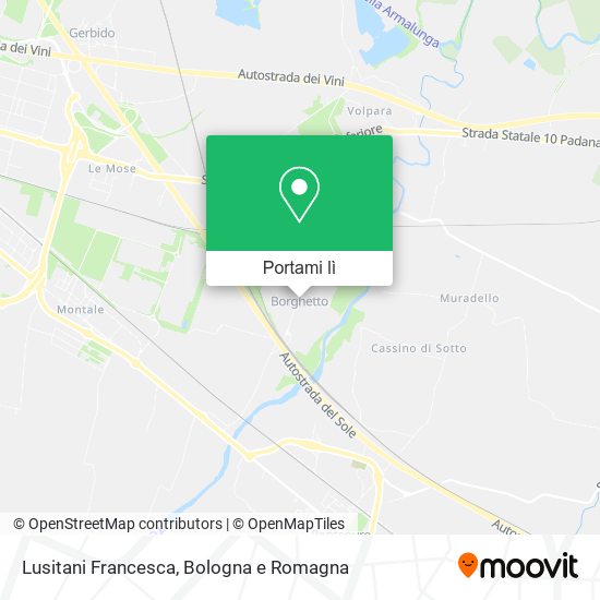Mappa Lusitani Francesca
