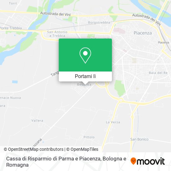 Mappa Cassa di Risparmio di Parma e Piacenza