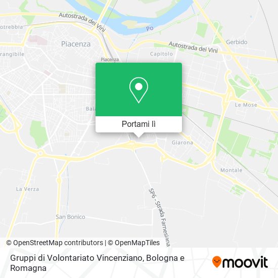 Mappa Gruppi di Volontariato Vincenziano