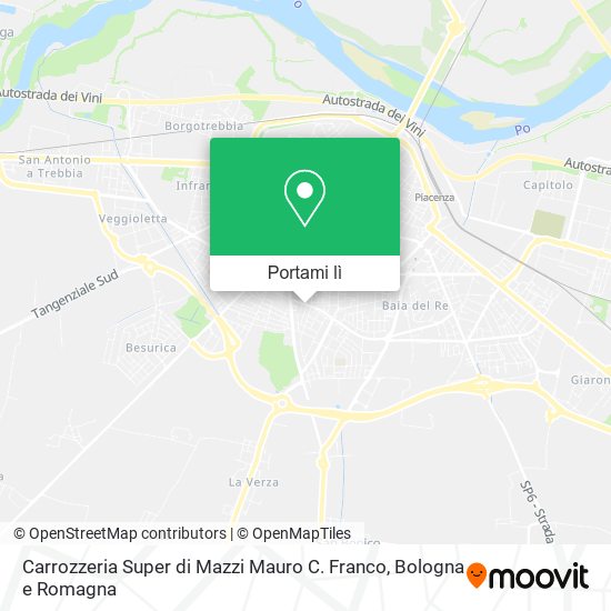 Mappa Carrozzeria Super di Mazzi Mauro C. Franco