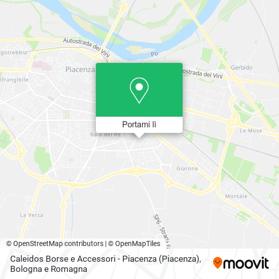 Mappa Caleidos Borse e Accessori - Piacenza
