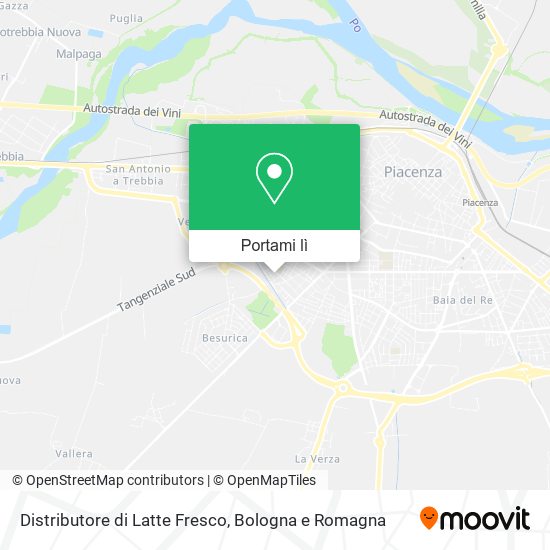 Mappa Distributore di Latte Fresco
