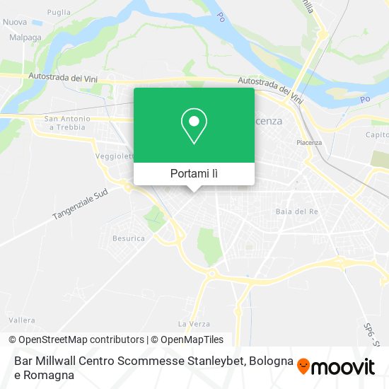 Mappa Bar Millwall Centro Scommesse Stanleybet