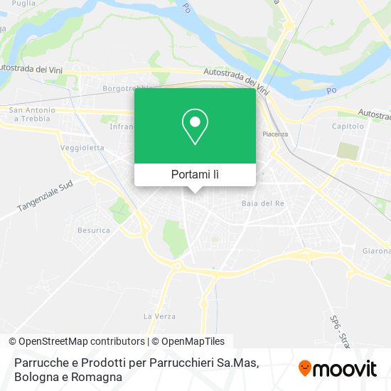 Mappa Parrucche e Prodotti per Parrucchieri Sa.Mas