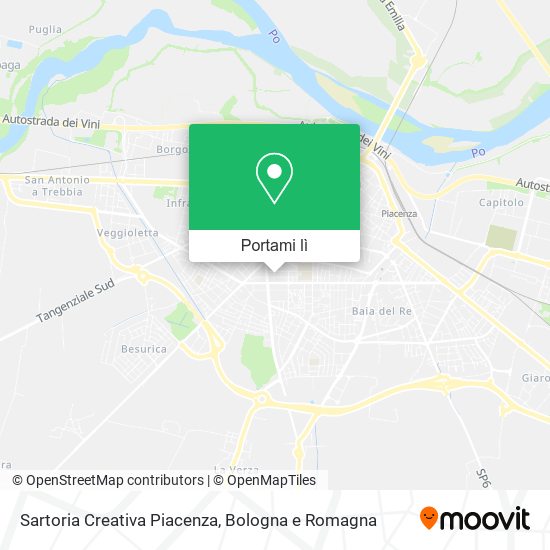 Mappa Sartoria Creativa Piacenza