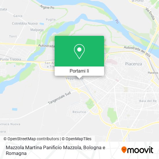 Mappa Mazzola Martina Panificio Mazzola
