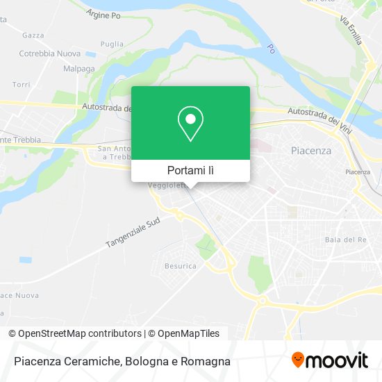 Mappa Piacenza Ceramiche