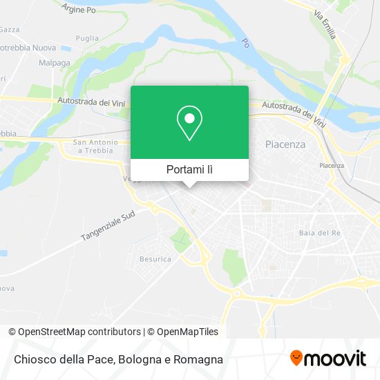 Mappa Chiosco della Pace