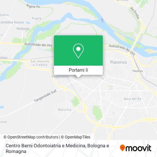 Mappa Centro Berni Odontoiatria e Medicina