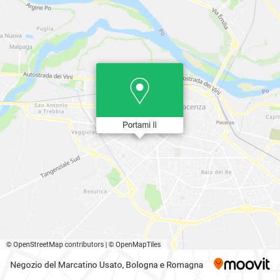 Mappa Negozio del Marcatino Usato