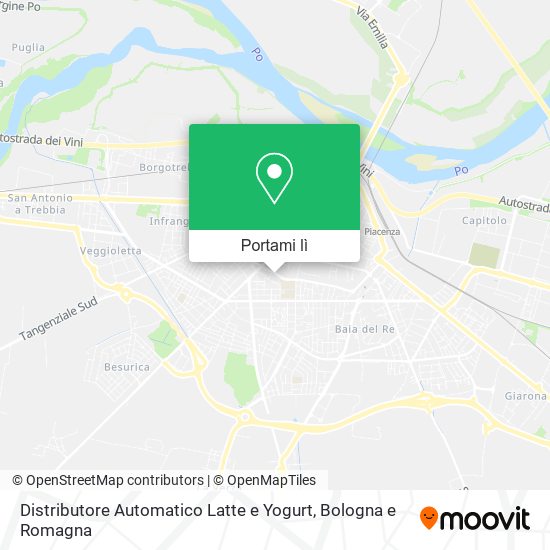 Mappa Distributore Automatico Latte e Yogurt