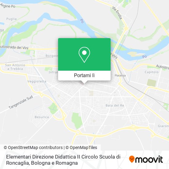 Mappa Elementari Direzione Didattica II Circolo Scuola di Roncaglia