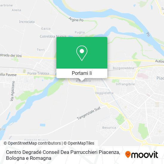 Mappa Centro Degradé Conseil Dea Parrucchieri Piacenza