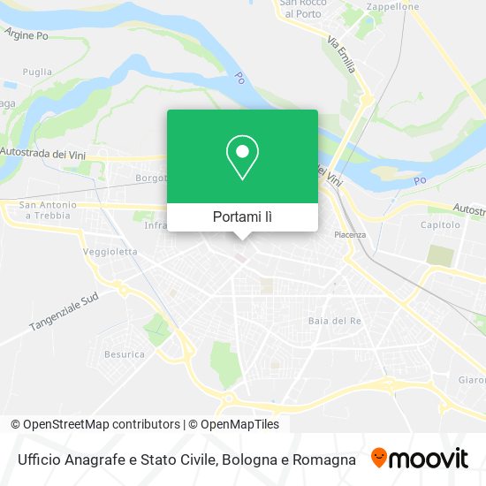 Mappa Ufficio Anagrafe e Stato Civile