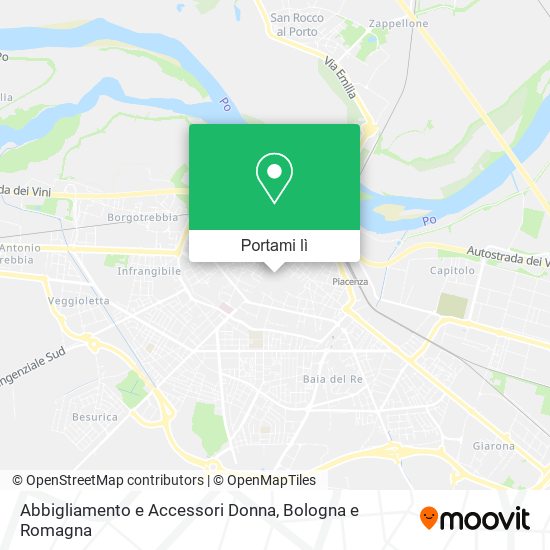 Mappa Abbigliamento e Accessori Donna