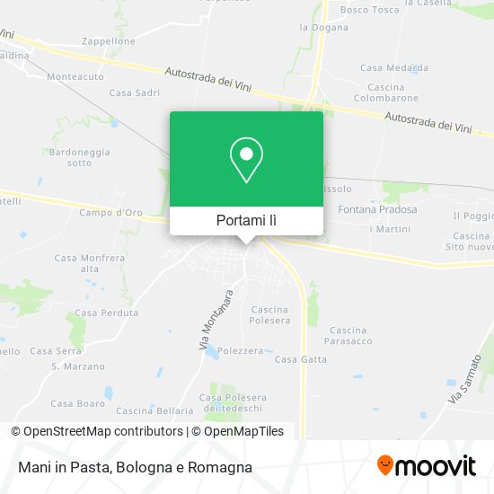Mappa Mani in Pasta