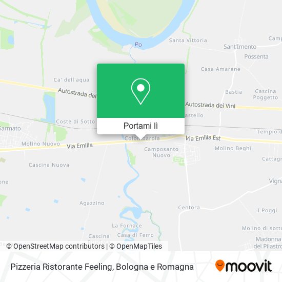 Mappa Pizzeria Ristorante Feeling