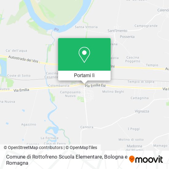 Mappa Comune di Rottofreno Scuola Elementare