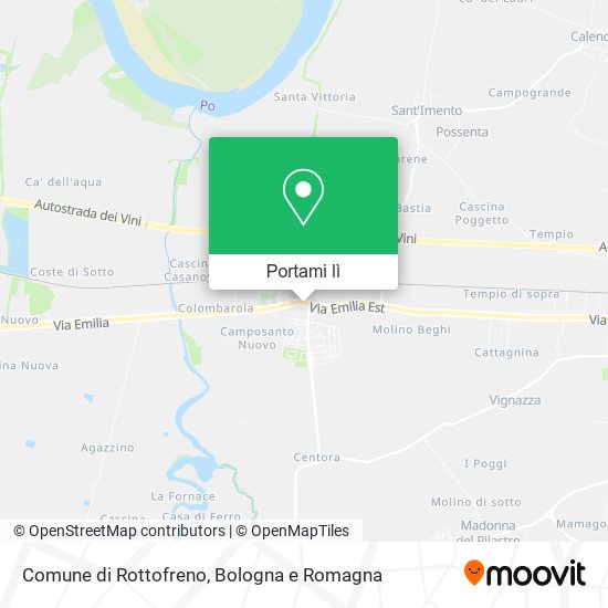 Mappa Comune di Rottofreno