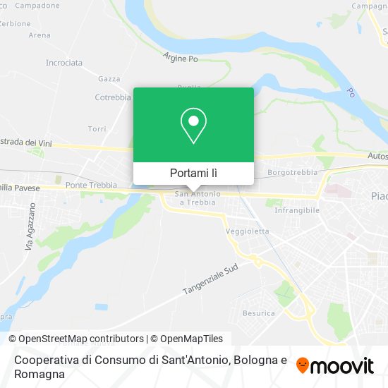 Mappa Cooperativa di Consumo di Sant'Antonio