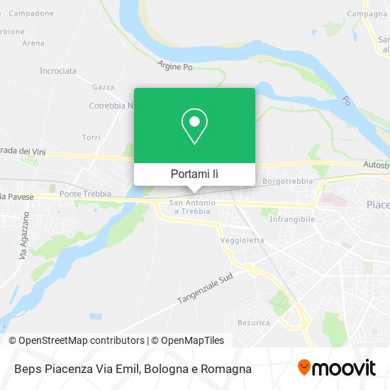 Mappa Beps Piacenza Via Emil