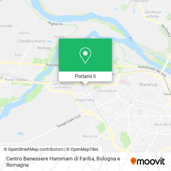 Mappa Centro Benessere Hammam di Fariba