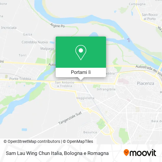 Mappa Sam Lau Wing Chun Italia