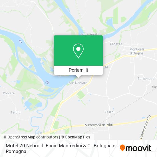 Mappa Motel 70 Nebra di Ennio Manfredini & C.