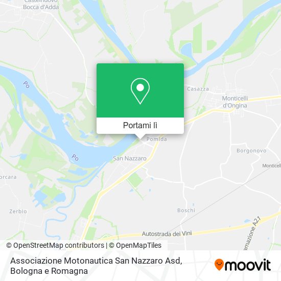 Mappa Associazione Motonautica San Nazzaro Asd