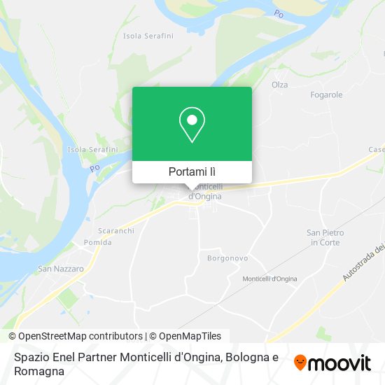 Mappa Spazio Enel Partner Monticelli d'Ongina