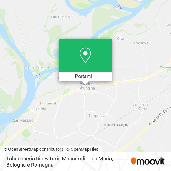 Mappa Tabaccheria Ricevitoria Masseroli Licia Maria