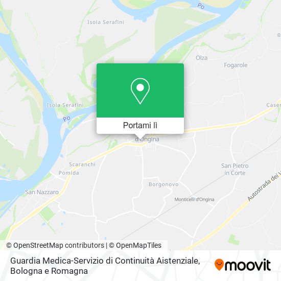 Mappa Guardia Medica-Servizio di Continuità Aistenziale