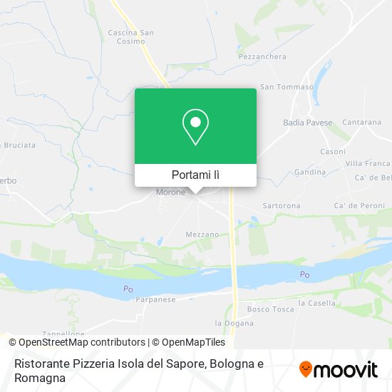 Mappa Ristorante Pizzeria Isola del Sapore