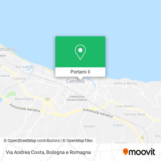 Mappa Via Andrea Costa