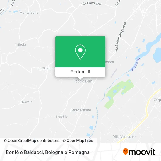 Mappa Bonfè e Baldacci