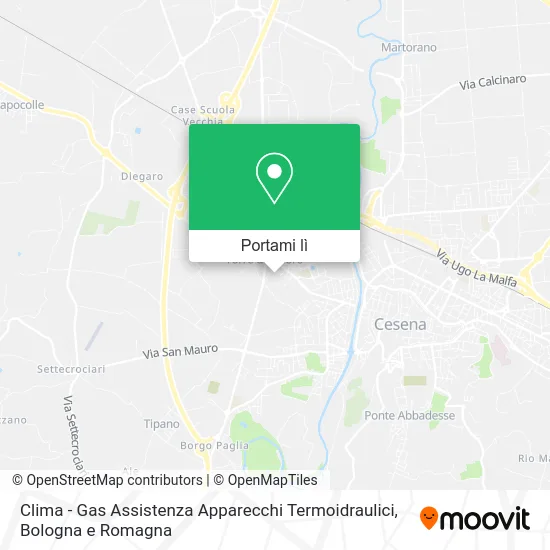 Mappa Clima - Gas Assistenza Apparecchi Termoidraulici
