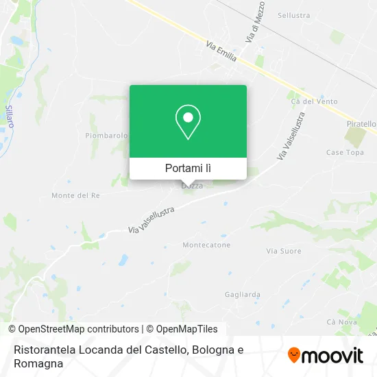 Mappa Ristorantela Locanda del Castello