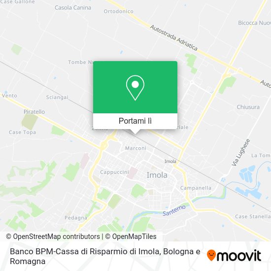 Mappa Banco BPM-Cassa di Risparmio di Imola