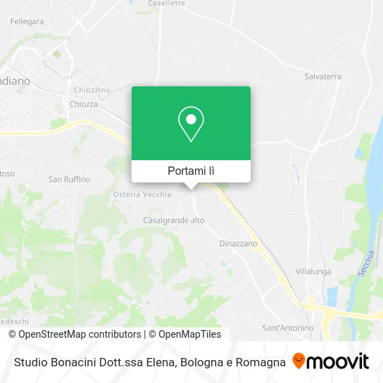 Mappa Studio Bonacini Dott.ssa Elena