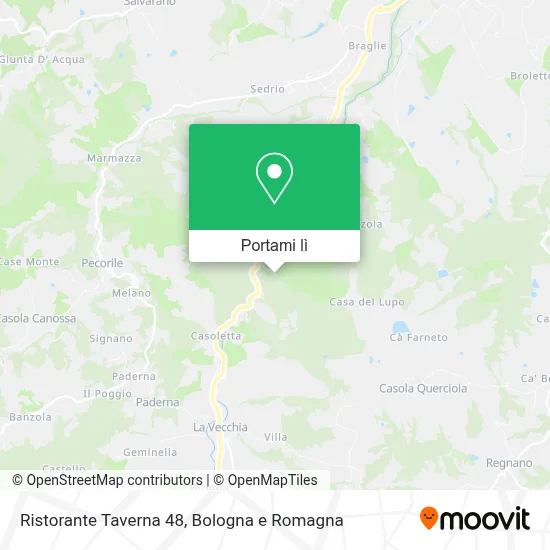 Mappa Ristorante Taverna 48