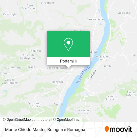 Mappa Monte Chiodo Master