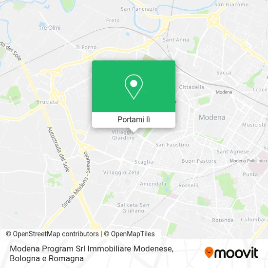 Mappa Modena Program Srl Immobiliare Modenese